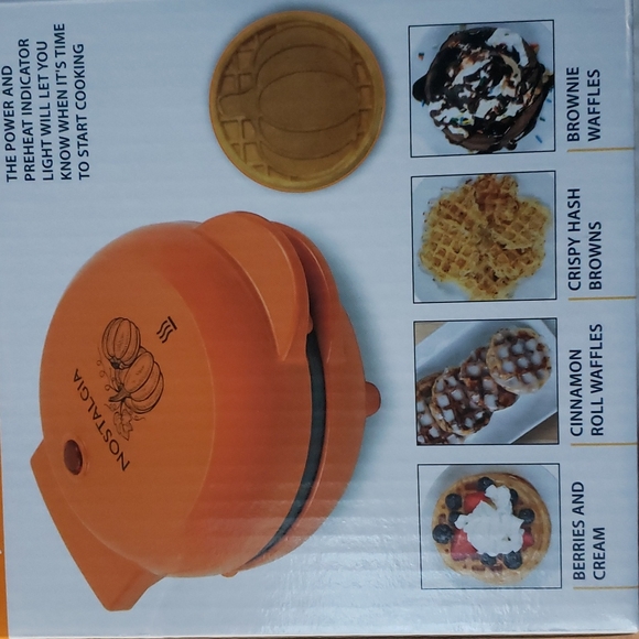 Mini Pumpkin waffle maker - Picture 3 of 4
